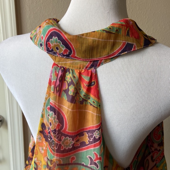 Free People Colorful Paisley Halter Blouse - Picture 8 of 11